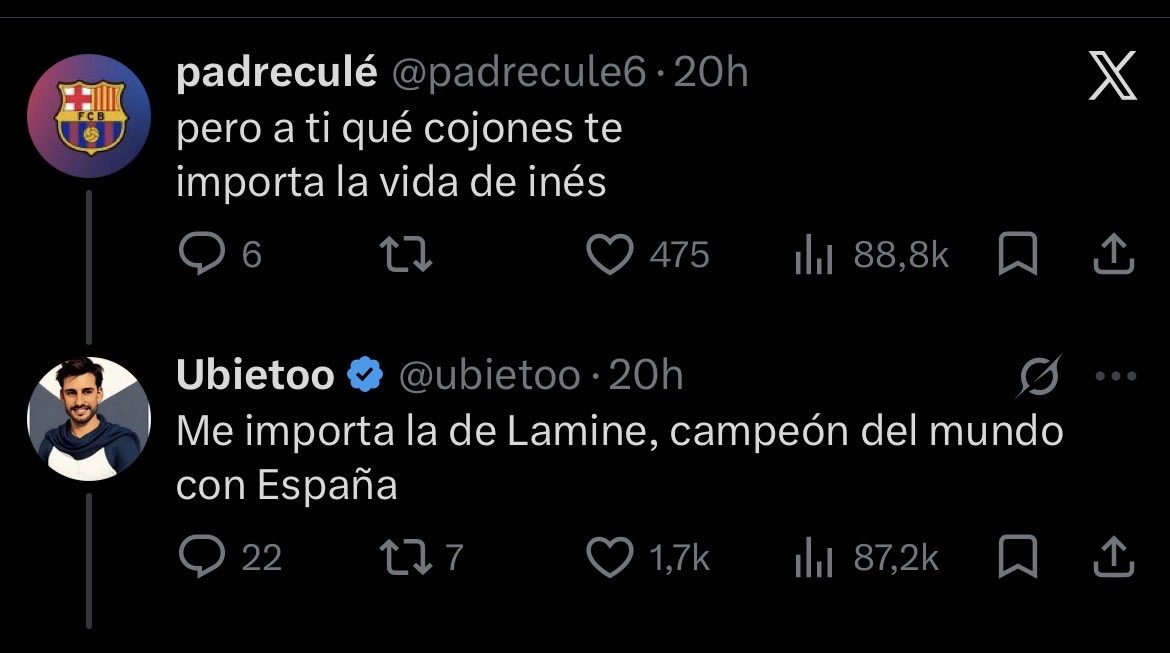 M_solerr's tweet photo. @ubietoo Hola 18:25 hora española casi 24h desde que has publicado esto siendo fake, aún ni lo has borrado ni has matizado que es un fake en la publicación casi 1M de visualizaciones y con la cierta repercusión que ya tienes ahí sigue.
Pero te importa mucho si 👇🏼 https://t.co/JhMbcGFfqF