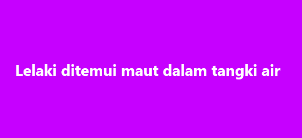 SinarOnline's tweet photo. Lelaki ditemui maut dalam tangki air

IPOH - Bomba mengesahkan seorang lelaki ditemui maut dalam sebuah tangki  air ketika melakukan kerja kimpalan di Maktab Rendah Sains MARA (MRSM)  Parit dekat Parit pada Selasa.

#SinarHarian #beritaterkini  #lelakimaut #tangkiair #MRSM https://t.co/xZDGTqiMjS