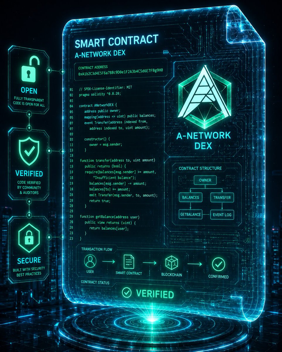 imaqw9's tweet photo. 🔐 Smart contracts should be clear, reliable, and accessible.
A-Network DEX is helping create a more transparent future for decentralized trading. 🚀
#A_Network #DeFi
#Anetwork #wANET #Anet https://t.co/bXF27PPhlo