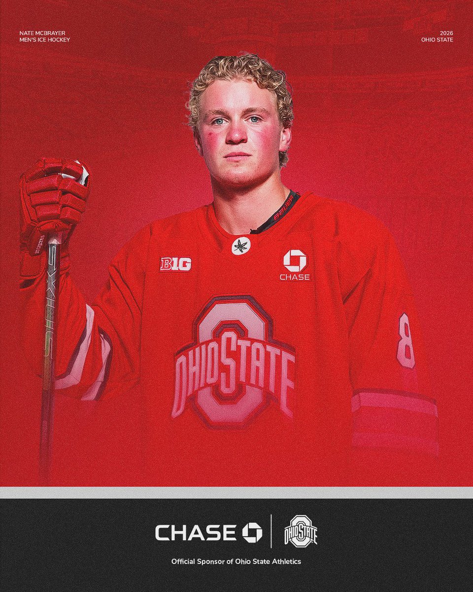 OhioStateMHKY's tweet photo. Ohio State Men's Hockey 🤝 @Chase

The start of a new chapter begins today.

#GoBucks | #ChasePartner | @mcbrayer_nathan https://t.co/UgdjuhiRb8