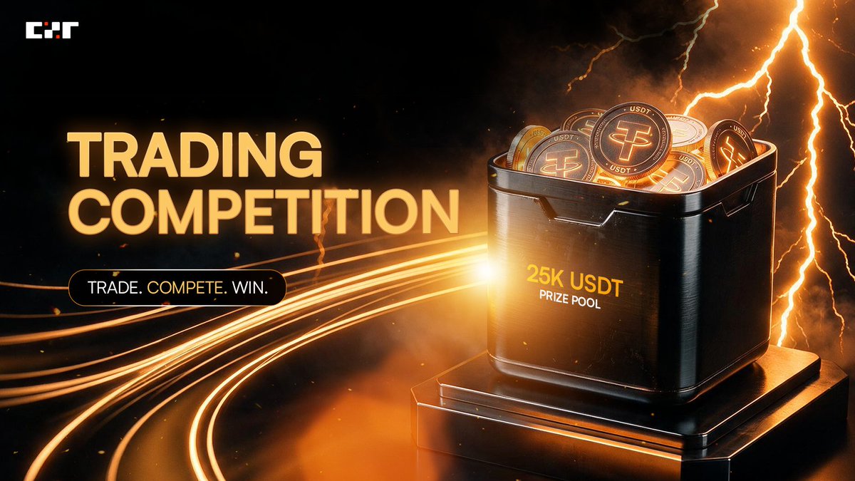 czrexchange's tweet photo. ⚡ CZR Futures Trading Competition is Coming

Think you have what it takes to climb the leaderboard?
Compete against traders from around the world and earn your share of a 25,000 USDT prize pool.

Prizes
🥇 1st: 5,000 USDT
🥈 2nd: 3,000 USDT
🥉 3rd: 1,000 USDT
🏅 4th–25th: Share 11,000 USDT

Participation Rewards: Share 5,000 USDT

Register now:
https://t.co/6Rr1mh4FHB