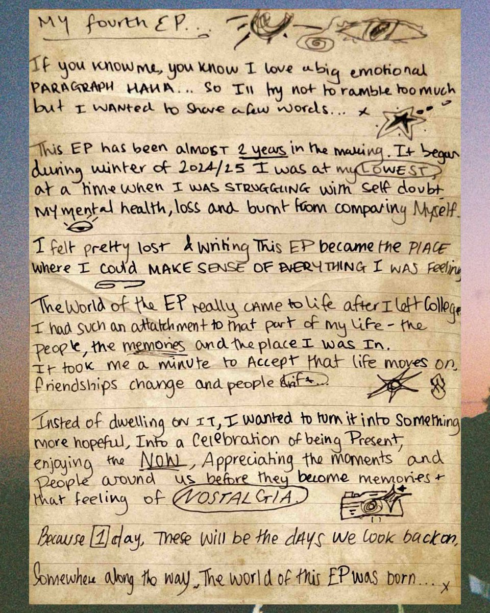 alexspencerUK's tweet photo. Spent the whole day trying to find the right words for this EP x

These will be the days EP is OUT NOW 

Thank you for listening, supporting, and being part of this journey!! I’m so grateful Cannot wait to see what the future holds, an exciting couple of months ahead👀❤️ x https://t.co/ezAQzqqmGd