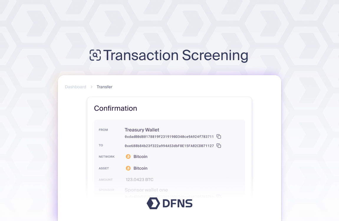 dfnsHQ's tweet photo. 🎯 Between 2022 and 2024, attackers drained $83.8 million with one trick.

An address that looks like one you've paid before. It's called “address poisoning.”

The mechanics are uncomfortably simple.

1️⃣ Interfaces truncate addresses: first few characters, ellipsis, last few.
2️⃣ Attackers generate a lookalike matching exactly those visible ends
3️⃣ They plant it in your history with a dust transaction
4️⃣ They wait for you to copy the wrong one (the real characters are the ones your screen hides).
🚨 Your payment goes to the wrong address.

Today, we're introducing 𝗧𝗿𝗮𝗻𝘀𝗮𝗰𝘁𝗶𝗼𝗻 𝗦𝗰𝗿𝗲𝗲𝗻𝗶𝗻𝗴. It’s a new security surface on DFNS that checks every dashboard transfer before it's signed.

The first check, live now: 𝘈𝘥𝘥𝘳𝘦𝘴𝘴 𝘗𝘰𝘪𝘴𝘰𝘯𝘪𝘯𝘨 𝘋𝘦𝘵𝘦𝘤𝘵𝘪𝘰𝘯 🟢

✔️ Adapts the peer-reviewed CMU method: 100% precision and 97.2% recall against 270M real attacks
✔️ Compares the characters users see (the ones attackers must imitate + single-character transpositions)
✔️ Works wallet by wallet, where collisions are true anomalies: the median wallet pays one address, and 99% pay fewer than 25
✔️ Warns, doesn’t block. A false positive costs a click. A missed attack costs funds.

⏭️ Next: detection checks, dusting detection, fake-token scrutiny, cross-chain lookalikes, and integrations with best-in-class threat intelligence from Chainalysis, Blockaid, Hypernative, and others.

Intelligence can come from anywhere. The best feed should win. Enforcement belongs in one place: below the API, at the platform that signs.

A warning is only worth what the layer underneath can do about it. On DFNS, that layer is the product.

📖 Read it: https://t.co/QGXxnhcn1j
⌨️ Start building on DFNS: https://t.co/EaYdvasEGe