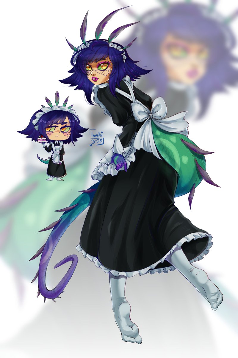 loshitea's tweet photo. Neeko maid !

#neeko #leagueoflegend #leagueoflegendfanart #fanart #artㅤㅤㅤㅤ https://t.co/tRJAcDNlO1