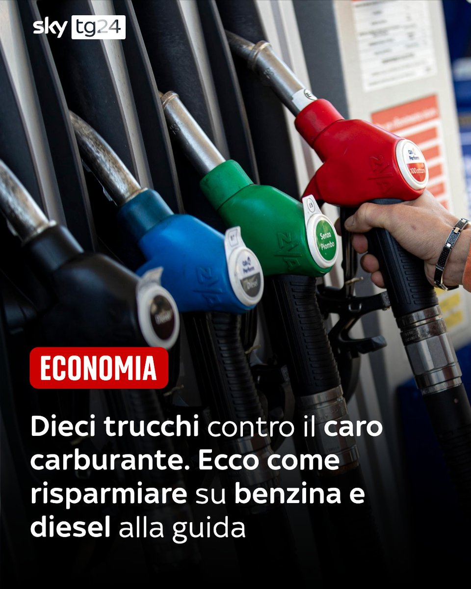 SkyTG24's tweet photo. Il prezzo di benzina e diesel ormai da diverso tempo è molto alto, comportando un significativo aggravio di spesa per i bilanci delle famiglie. In questo contesto è comunque possibile adottare tutta una serie di accorgimenti, dalla manutenzione dell’automobile fino allo stile di guida, per cercare di ridurre il più possibile i consumi del proprio mezzo: ecco alcuni trucchi per risparmiare carburante.

➡️ https://t.co/xpvdbCwePn
