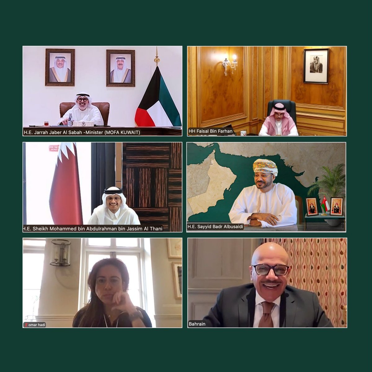 SaudiNews50's tweet photo. وزير الخارجية يشارك في اللقاء التشاوري لوزراء خارجية دول مجلس التعاون لدول الخليج العربية.

•بحث اللقاء سبل تكثيف التنسيق والتشاور بين دول المجلس إزاء القضايا المرتبطة بحرية الملاحة وسلامتها في مضيق هرمز.

- https://t.co/dUP2srGI4X