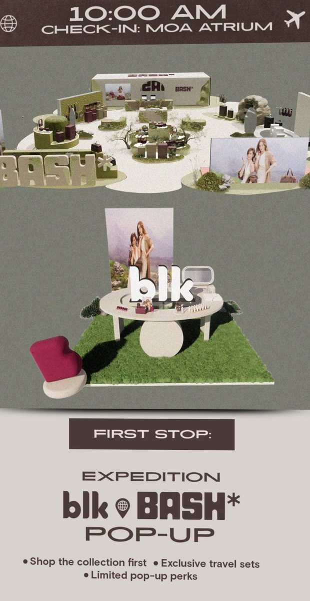 SuperACStan's tweet photo. BLK X BASH ready to take off ✈️

#BlkXBashExpedition #BlkXBash #BlkcosmeticsPH #BashManila #AnneCurtis #BeaAlonzo ✨ https://t.co/agXw5hNVmp