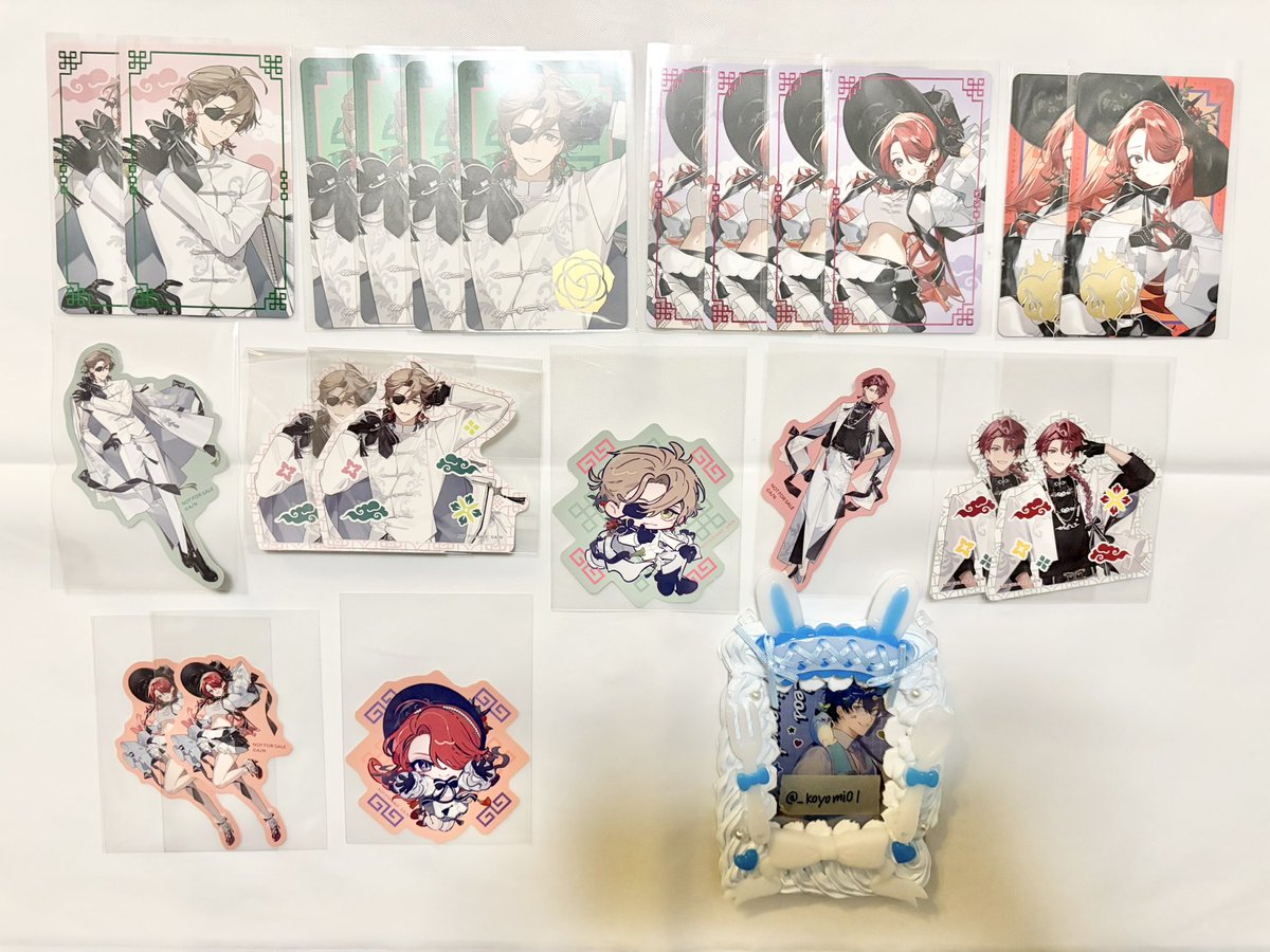 _koyomi01's tweet photo. 【にじさんじ エデン組 5thAnniversary 缶バッジ フォト風カード 特典ステッカー 交換】

求▶︎💙or定価＋送料

✧譲渡は💚❤️‍🔥のみ
✧初回お取引の方はツイフィ必読
検索からもお気軽にお声かけくださいませ https://t.co/xSwvjasAek