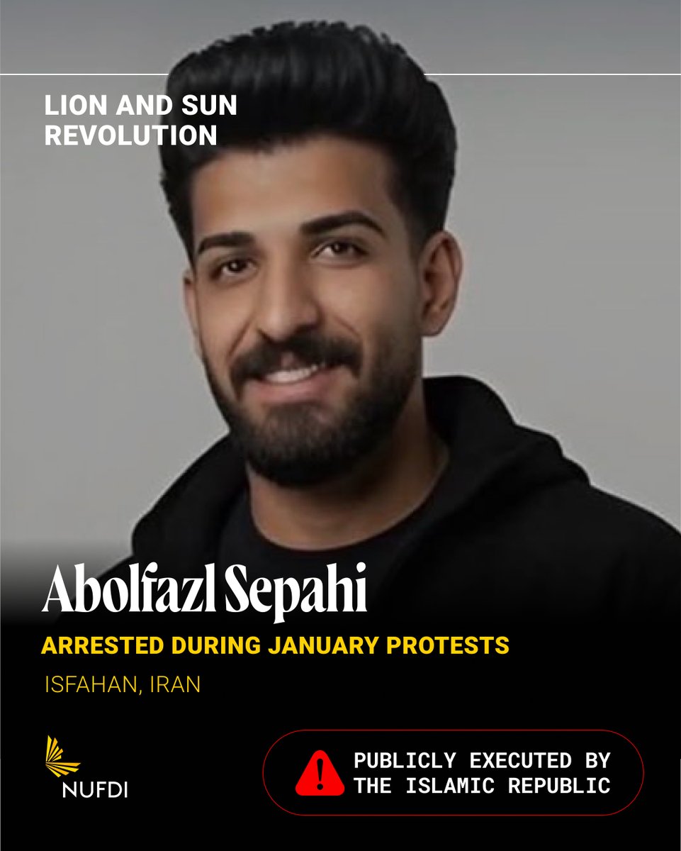 NUFDIran's tweet photo. As reported last night, the regime publicly executed two protesters, Amirhossein Safari and Abolfazl Sepahi, in Alikhani Square. 

As preparations were being made, hundreds of citizens gathered in the area to protest the killings. They were violently attacked by regime forces. https://t.co/wiCRxnTs6n