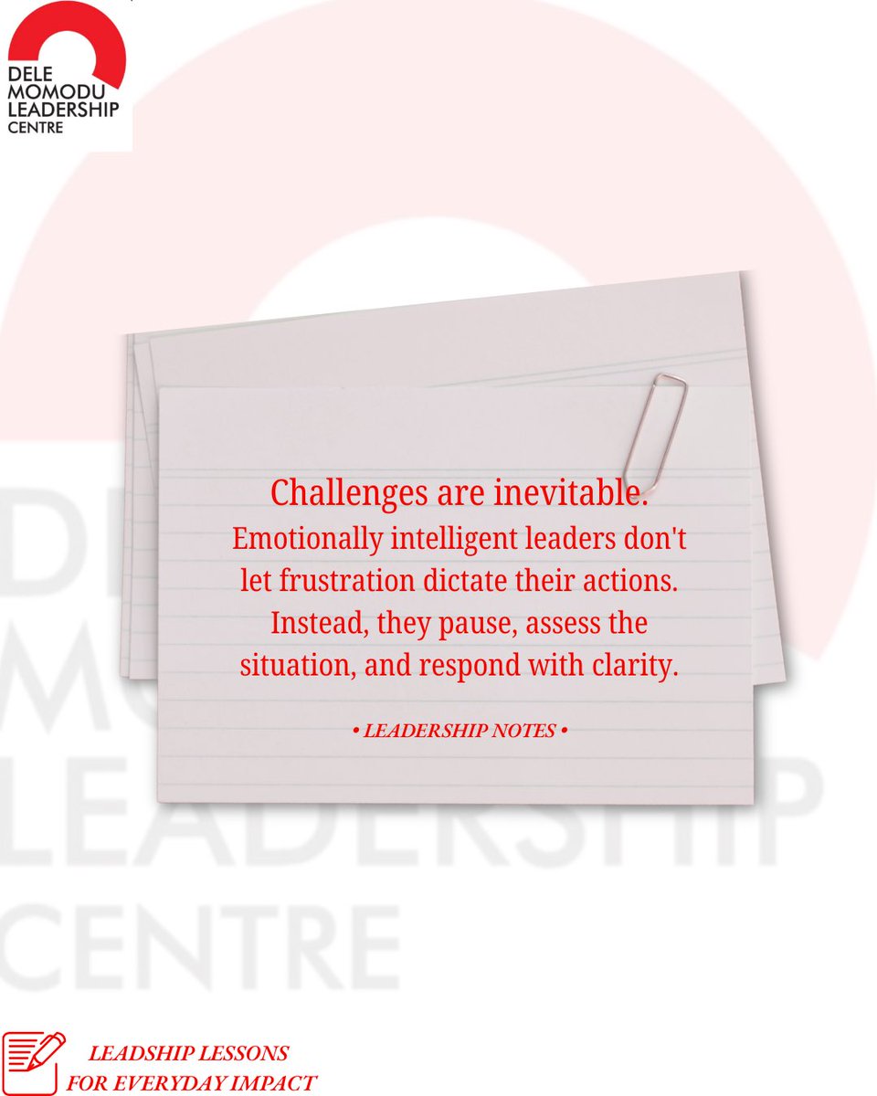 DMLCCONNECT's tweet photo. In this edition of Leadership Notes, we reflect on why emotional intelligence is not just a personal strength but a leadership advantage.

Take a moment to read through, reflect, and share the insight you’ll carry with you this week. #dmlc #delemomoduleadershipcenter https://t.co/f1dEeGaz6k