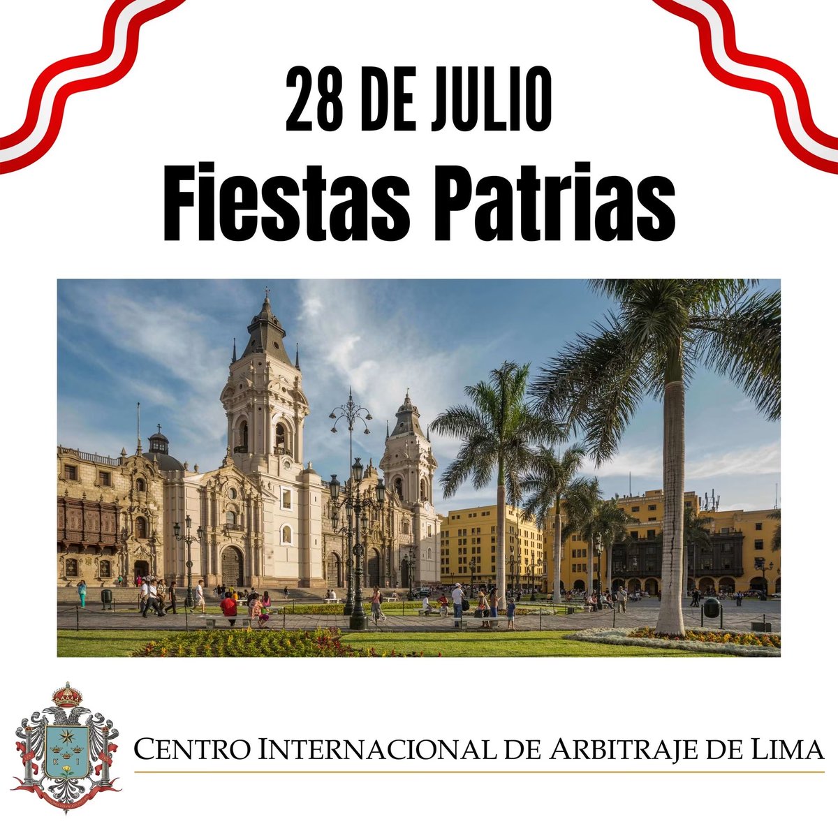 CIAL_Law's tweet photo. ❤️🤍❤️ Hoy celebramos un nuevo aniversario de la independencia del Perú.
Desde el Centro Internacional de Arbitraje de Lima, renovamos nuestro compromiso con la ⚖️ seguridad jurídica, la 🤝 confianza y el 📈 desarrollo del país.
¡Felices Fiestas Patrias! 🎉🇵🇪
#Perú #Arbitraje https://t.co/hlSRGIuWGm