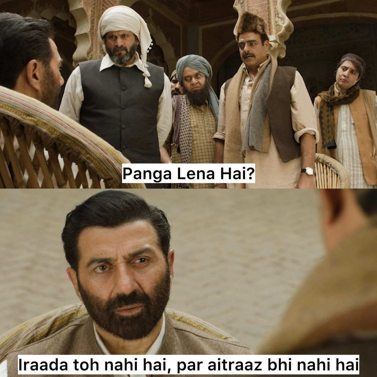 sagarcasm's tweet photo. Thar and Creta boys after having an eye contact of 1 second https://t.co/QhsmTKDtCB