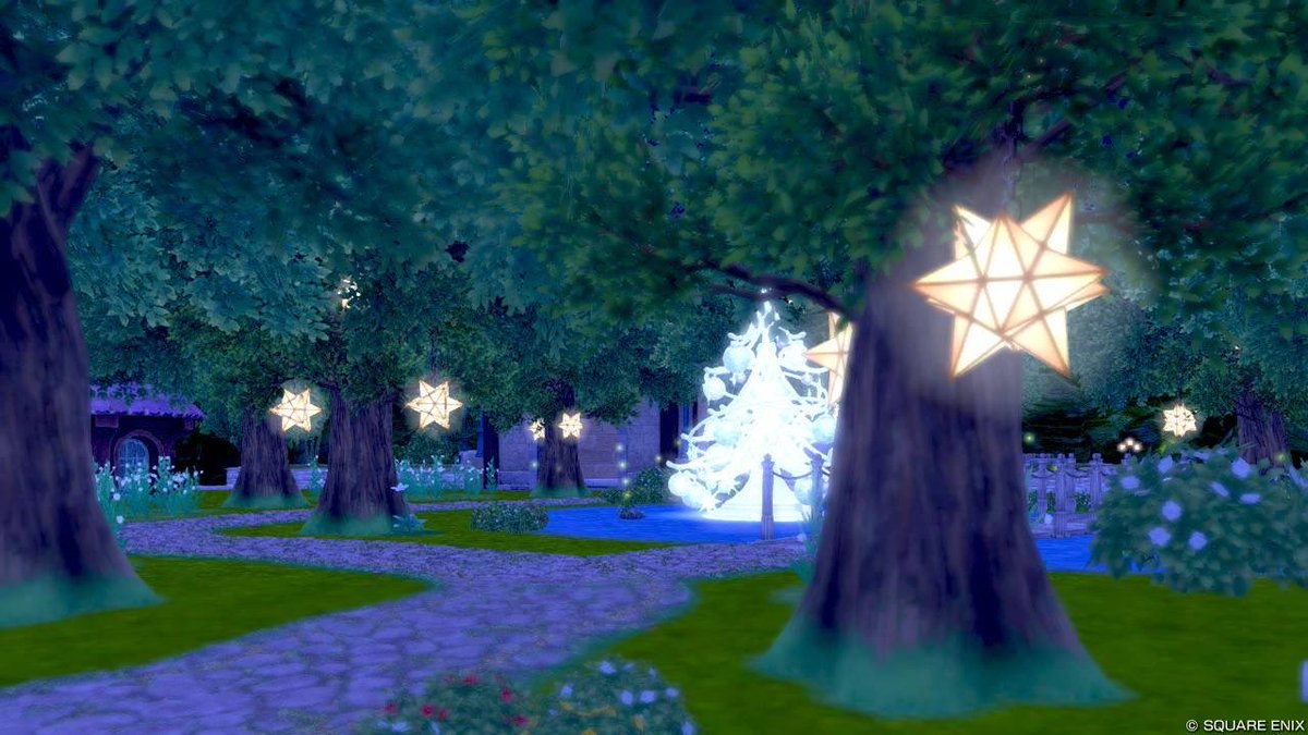 PUKURIPONora's tweet photo. マイタウンの庭ハウジング変えてみました🌳
映えそうなところがここしか無かったので写真はこれだけ...。2番地集中型のハウジングにしてみました！ https://t.co/YNHUKU7qVR