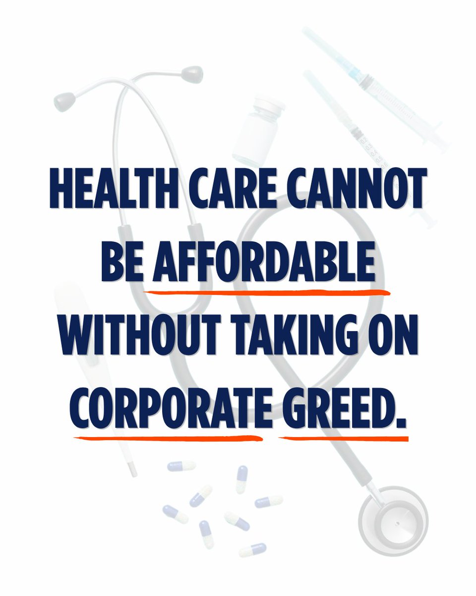 HCAN's tweet photo. Healthcare isn’t unaffordable by accident.

Corporations set prices.
Corporations raise prices.
Corporations pocket profits.

And we get the bill.

We hear a lot of talk about “affordability.”

The question is: Are politicians willing to take on corporate price gouging? https://t.co/TzjyaQHLsW