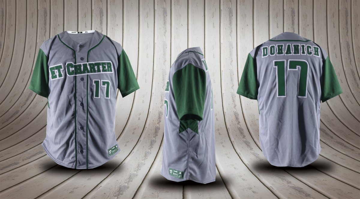 GARBATHLETICS's tweet photo. ET Charter custom baseball jersey created by Garb Athletics! #GarbAthletics #CustomJersey https://t.co/qeqVAn4jMY