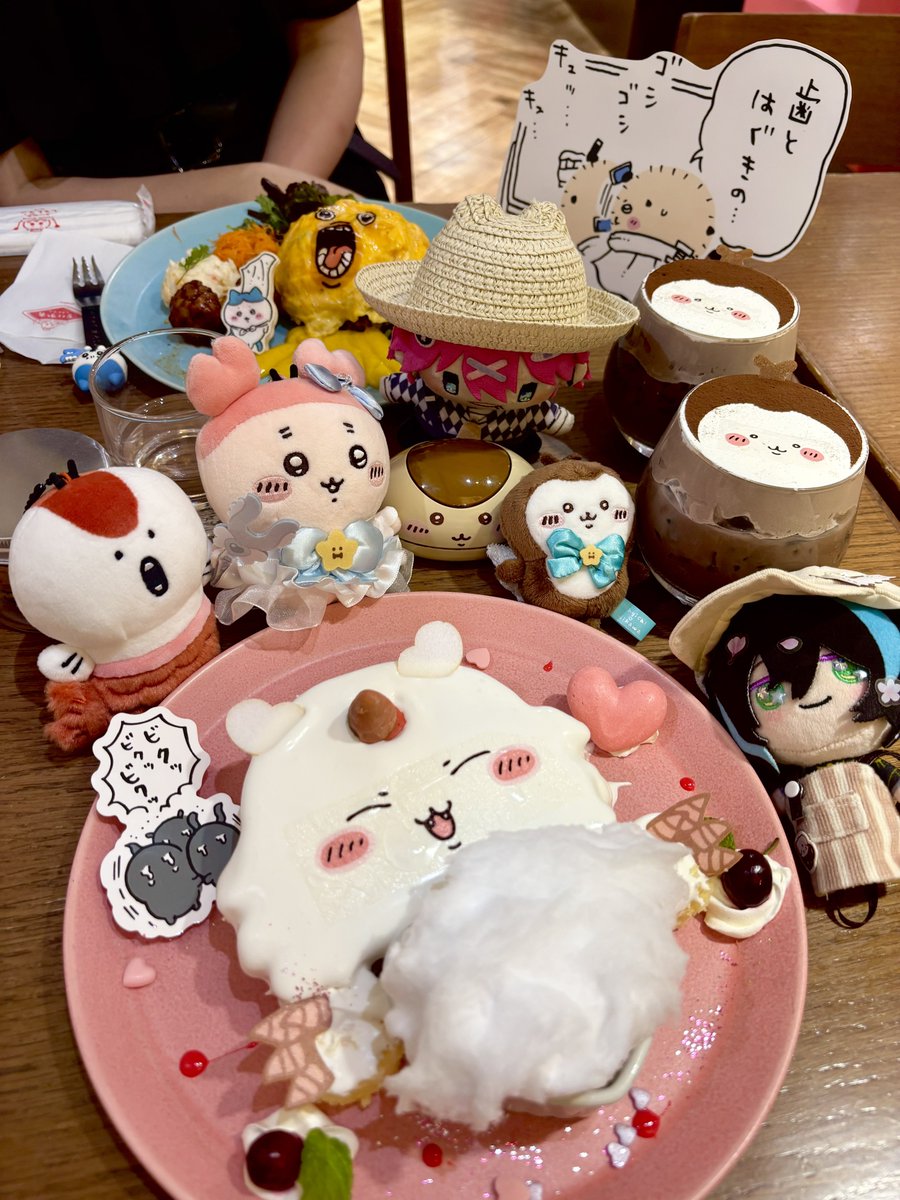nmt_db's tweet photo. ちいかわレストランの思い出💓
推しのあのこのメニュー頼んだら偶然推しの席だったの最高すぎない😭⁉️

#lolitafashion
#ロリィタ
#ちいかわ https://t.co/WTBbVjf2ui