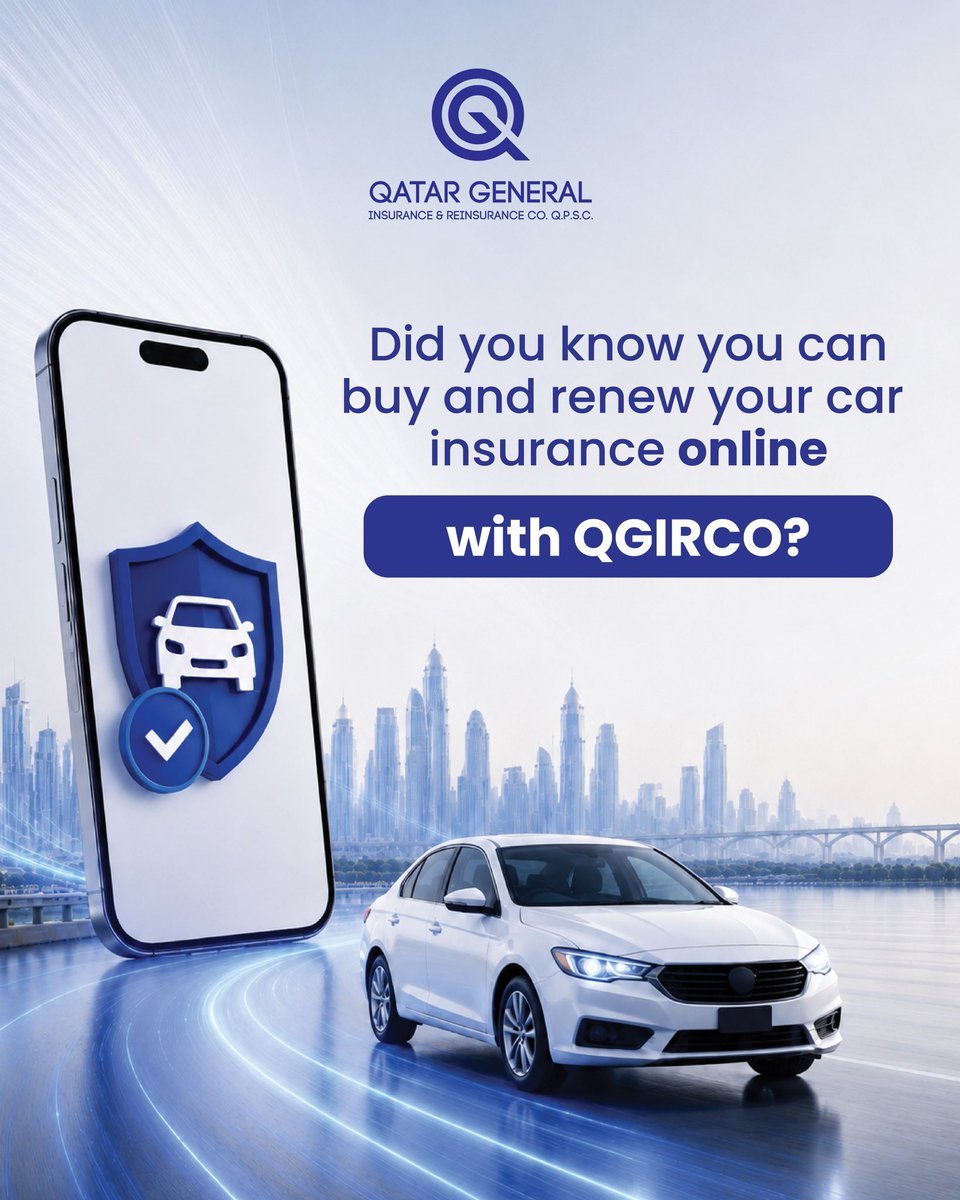 QGIRCO's tweet photo. Your motor insurance does not have to feel complicated. QGIRCO is making insurance easier through digital services that help drivers access quotes, renew policies, submit claims, track claims, and receive support more conveniently.
  
Power forward with confidence and start your journey now.
 
#QGIRCO