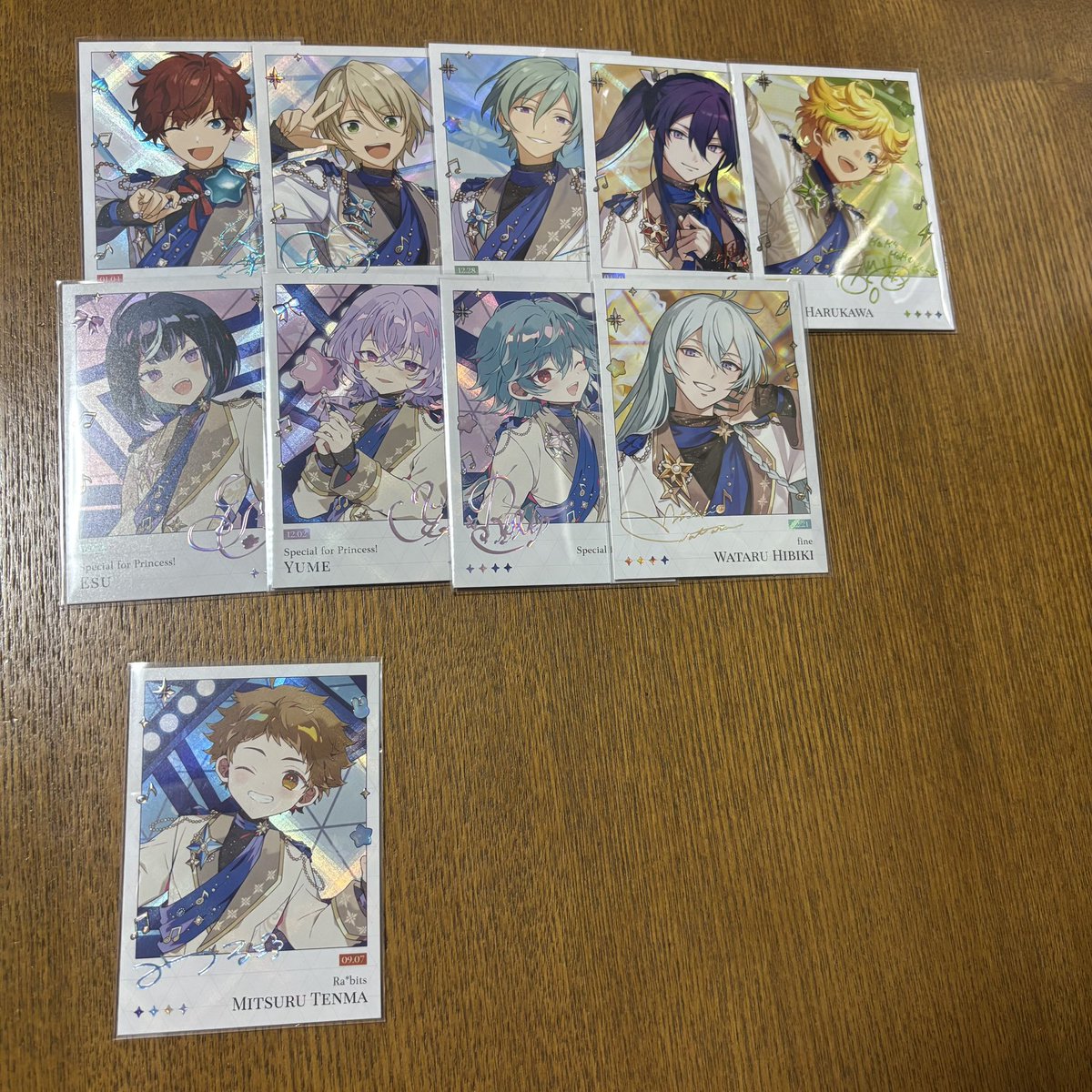 devoted__to_you's tweet photo. 【交換】あんスタ 中国 聚光舞台 チェキ風カード

譲　渉 一彩 藍良 巽 颯馬 宙 エス ユメ ライカ 光

求　望見>晃牙

都内手渡し、郵送可能です
よろしくお願いいたします。 https://t.co/rwTb9FJhR2