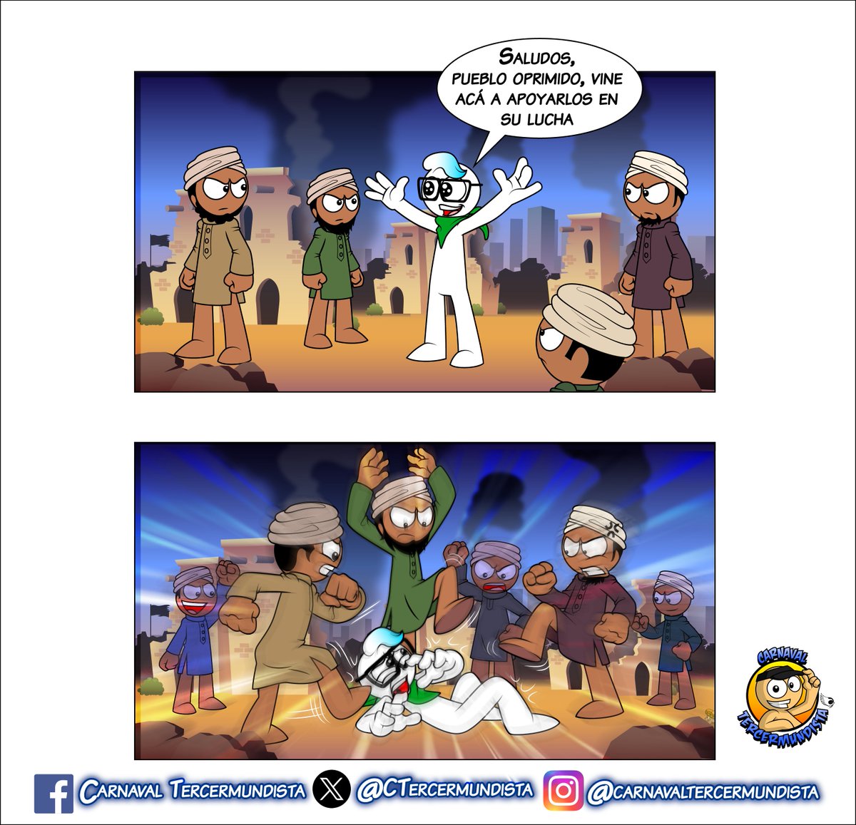 CTercermundista's tweet photo. Lo que le pasaría en realidad a esta cretina si fuera a Palestina. https://t.co/z51vkrqwI9