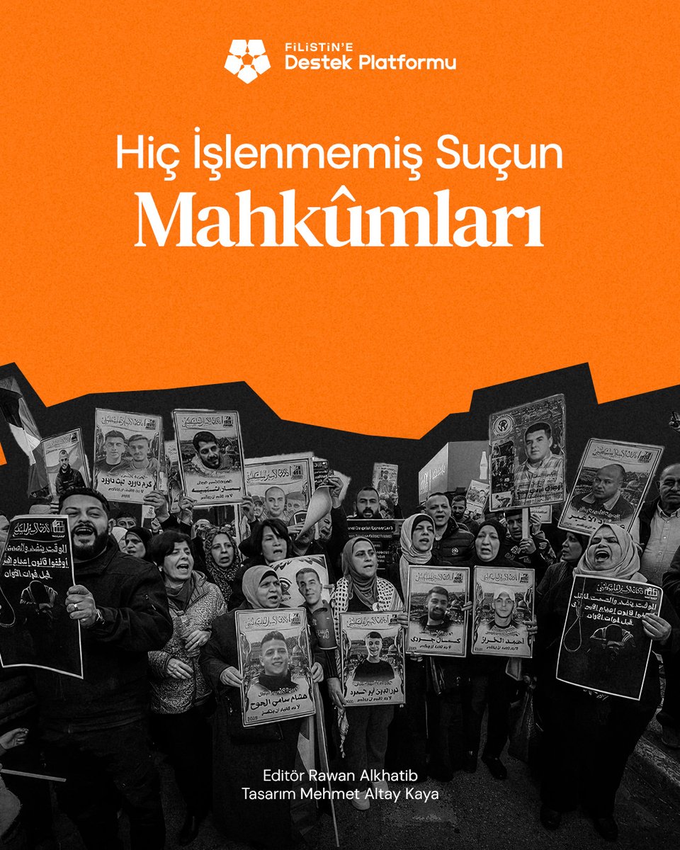 destekfilistine's tweet photo. Filistinliler, işgal zindanlarında hiçbir resmi suçlama yöneltilmeden, sadece bir "varsayım" üzerine idari tutukluluk adı altında esir ediliyor.

Nisan 2026 raporlarına yansıyan binlerce esir, yüzlerce çocuk ve ucu açık şekilde sürekli yenilenen cezalar... Bu tablo, uluslararası hukukun ve adil yargılanma hakkının açıkça katledilmesidir.