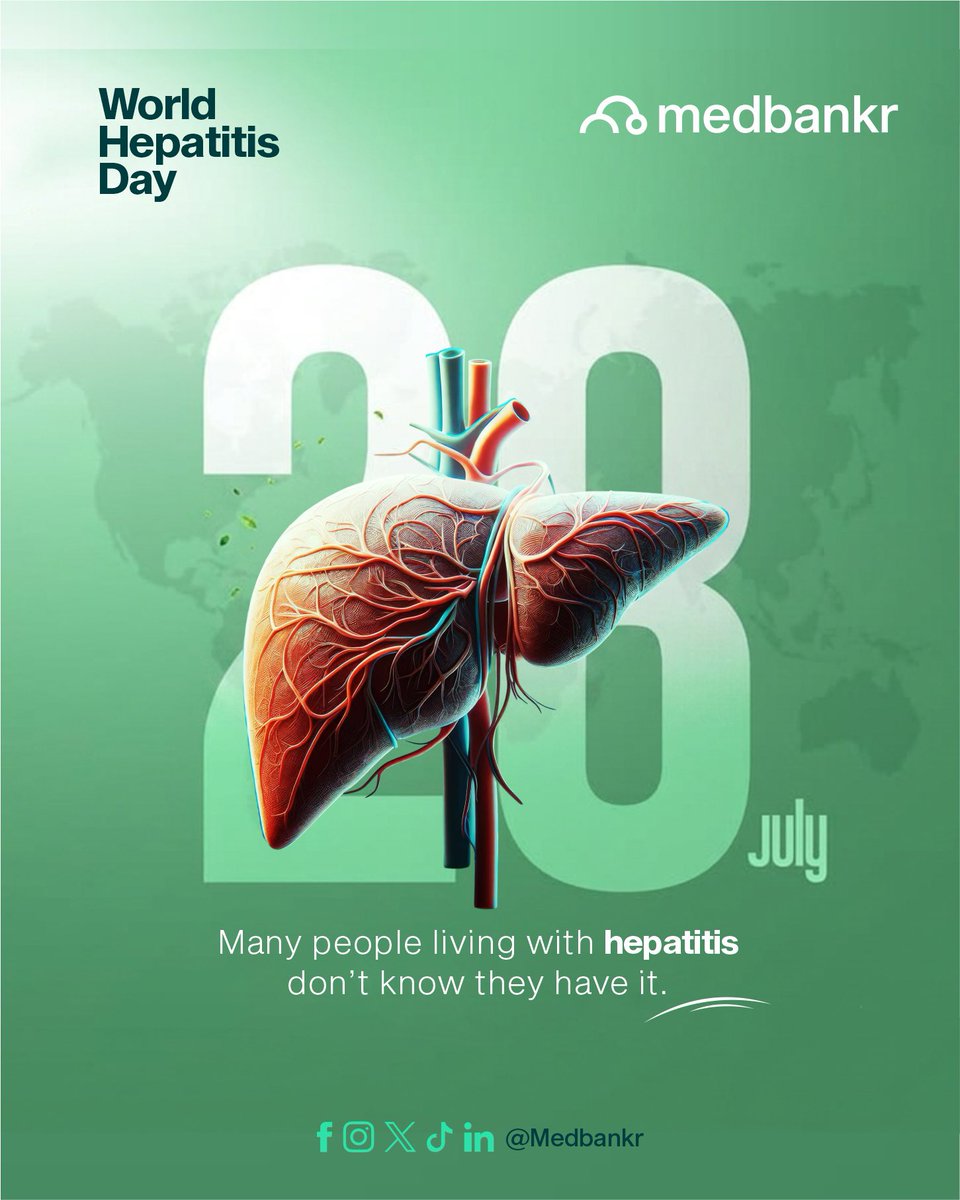 Medbankr's tweet photo. Many people associate hepatitis with severe illness, but one of the biggest challenges is that it can sometimes develop without obvious symptoms in its early stages.

This means some people may not realize they have hepatitis until significant damage has already been done. https://t.co/j1lJUwkn9T