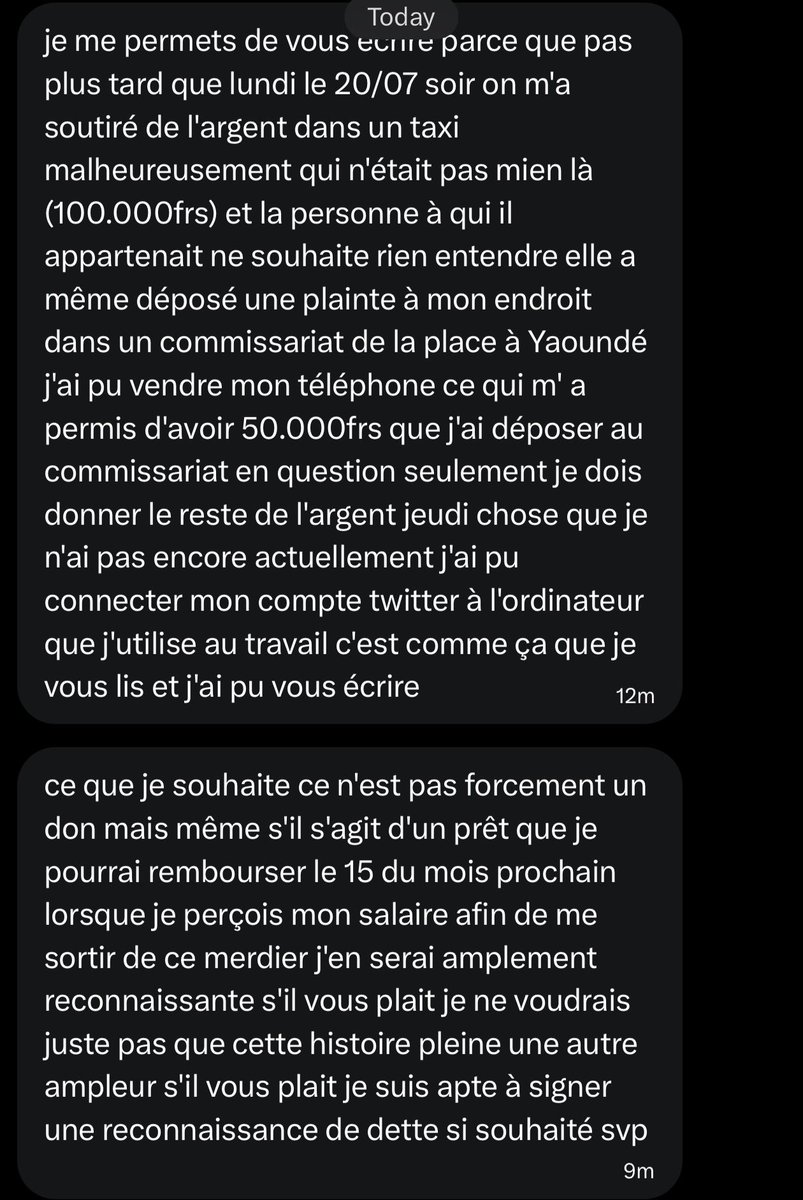 ApericubeS's tweet photo. Une sœur est dans le besoin … https://t.co/STkIOQ7r9G