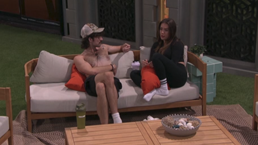 rbbq's tweet photo. Things You "Need To Know" - Day 21 #BB28

1. Jason carries a tea kettle around to bang on it and "alert" Kamu to anyone having possible game/strategy talks.
2. Jason calls Kamu "girl", "Queen" and "Queen Kamu" to try and get under his skin
3. Taylor asks America to give Jason the next power
4. Lyric saves herself with veto, Kamu nominates Jason
5. Melody starts to push for a way to save Jason, Barrett spills it to Dee almost immediately. Yash is on board with the plan.
6. Kamu/Taylor discuss making an alliance with Devens
7. Angela warns Kamu that Drew wants to target "The Red Corner" even though he's not supposed to know the name of the alliance
8. Angela realizes she revealed too much information to Kamu, who could put it all together and figure out that Barrett/Drew are closer to Angela/Dee/Devens.  She warns Dee/Devens to completely deny the existence of "The Crossovers" 

Eviction Scenarios (as of now):

There's traction on a "Save Jason" and "Save Mallory" plan, but it would require Drew/Barrett to flip AND everything else to align perfectly with the votes.  (or the idols flip as well? Angela wants Jason to stay but won't vote to keep him right now, she also kind of wants Mallory to stay at times, but LaLa is also her BFF now?  It's complicated)

Jason vs. LaTrice: Jason Evicted
Jason vs. Mallory: Jason Evicted
LaTrice vs. Mallory: Mallory Evicted

What to Watch For Today:
- Vote Discussions because this is a mess
- Alliance shuffling after Angela reveals too much