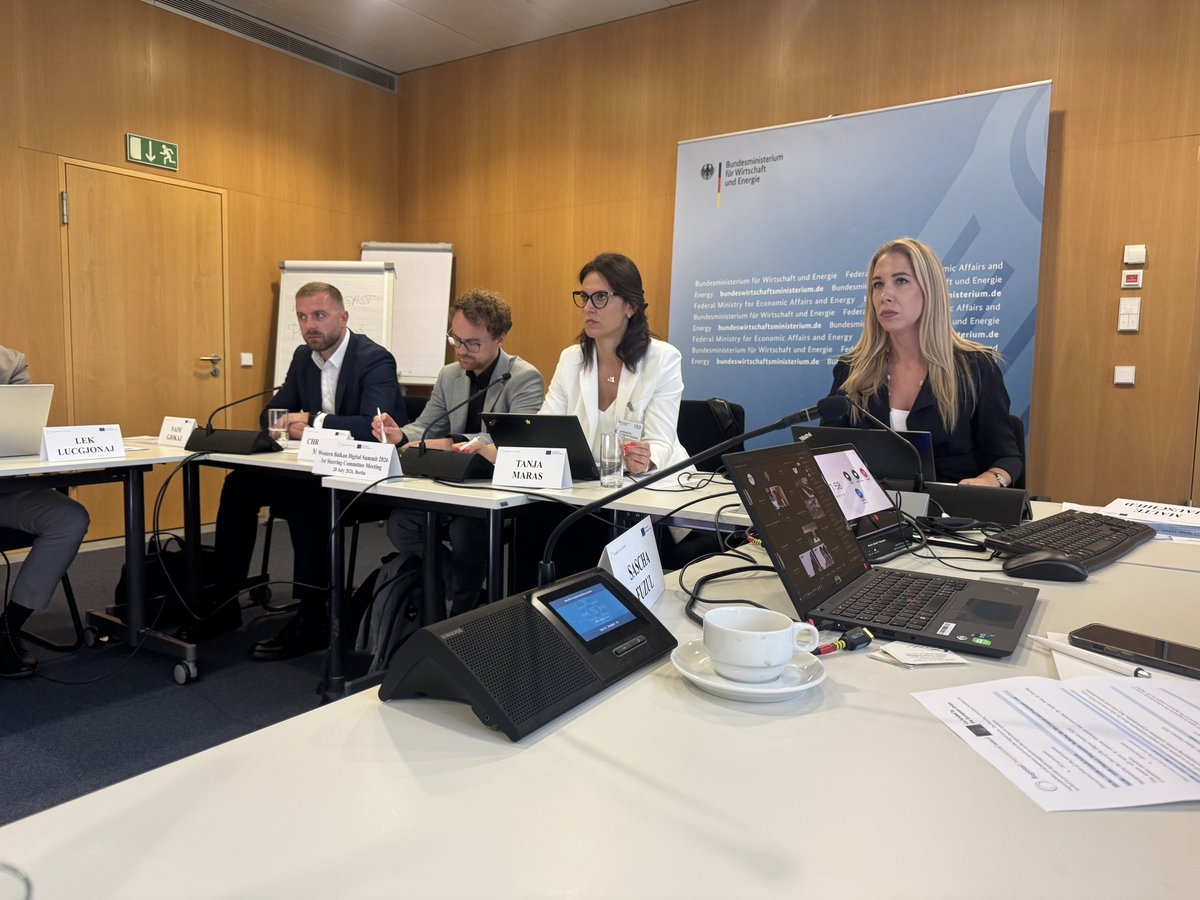 naim_gj's tweet photo. 📌 Proud to have presented our vision and concept for this year’s RCC Digital Summit at the Steering Committee meeting held at the Federal Ministry for Economic Affairs in Germany. 🇩🇪 🇪🇺 

It was a privilege to share our plans with representatives from across the region and our European partners as we prepare to welcome everyone to Montenegro this October.

Looking forward to an impactful Digital Summit 2026.

@rccint 
@javnaupravamne