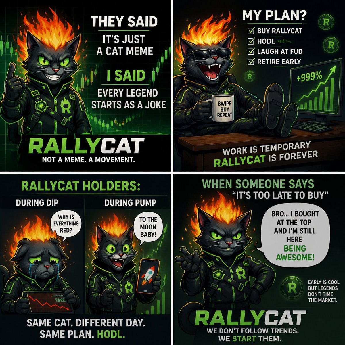 jackmac84136201's tweet photo. They laughed when we started They'll watch when we lead every Legends aren't made overnight They're built every day, RallyCat isn't following trends we're creating them😼🔥
@RallyCat 
#Rallycat https://t.co/cLDpiLm5PN