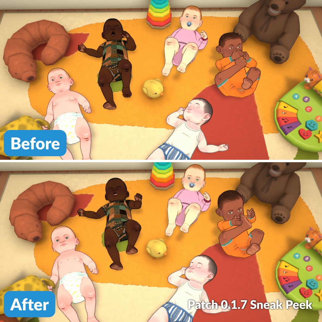ParalivesGame's tweet photo. we heard you loud and clear… the babies needed some work!

here’s a sneak peek of their updated look, coming soon in our next patch on August 10th (๑ > ᴗ < ๑) https://t.co/5itUmfkfb4