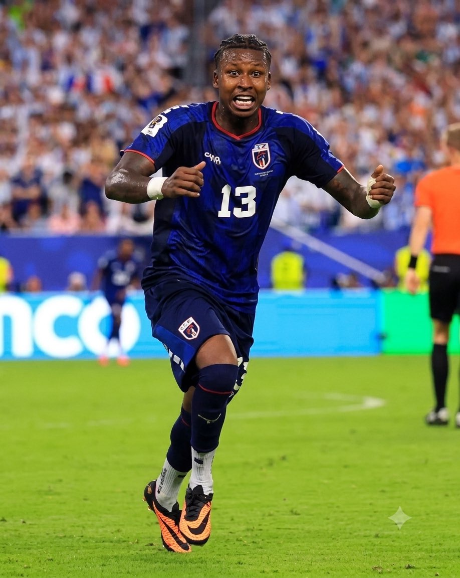 Sportzmade's tweet photo. Cape Verde’s Sidny Lopes Cabral won the 2026 FIFA World Cup Goal of the Tournament for his stunning curling strike against Argentina in the Round of 32. Though Cape Verde lost 3-2 after extra time, the spectacular goal topped the fan vote and became a historic moment⚽️ #FIFA https://t.co/tRf3OuDQUl