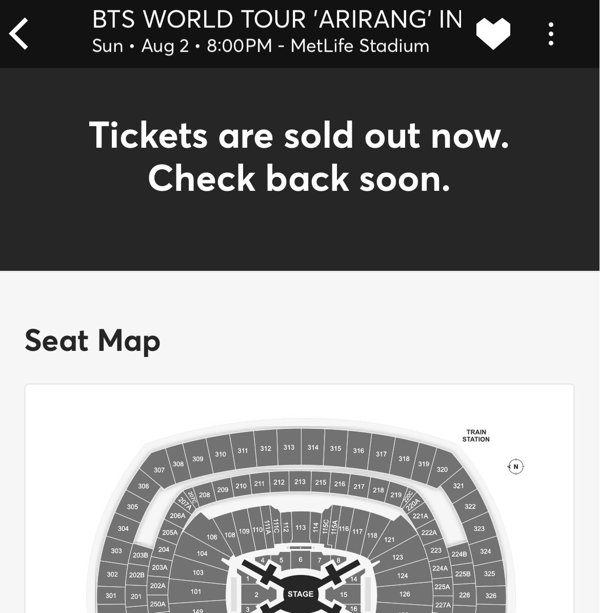 janawithluv's tweet photo. how it feels checking ticketmaster every half hour for metlife https://t.co/sGbQGXxFme