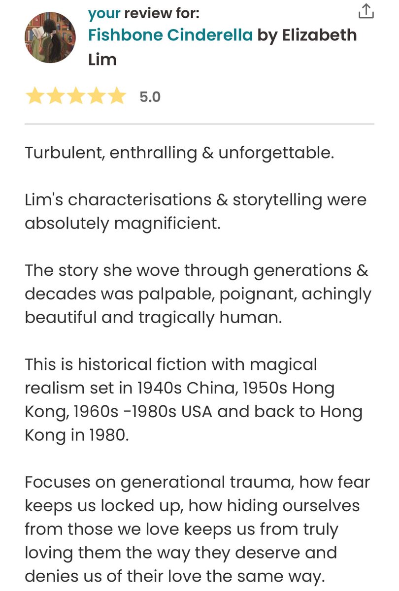 mandibooktwt's tweet photo. HAPPY RELEASE DAY TO #FishboneCinderella by Elizabeth Lim💕 

Truly an unforgettable read! @DelReyBooks

(review attached &amp; linked below) https://t.co/Pc7VwZThfQ