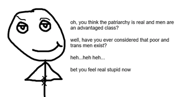 leviixbt's tweet photo. I genuinely think I've found the next "Wojak"  

I found a growing subreddit where everyone posts "Smugs" which are retarded mspaint meme drawings of people and it has an entire meme eco-system.  

Its getting 62k visits a week and snowballing in virality The Original character is called "Smug Ideology Man" the virgin Smugs are called "Smuggies" and the chads are "SmugChads"  There are hundreds of Smugs getting created daily and some are going viral already,

The reddit has a strong, active community dedicated to posting smug memes daily that has been around for almost a decade.   

This is actually so good and hasn't been done before

Reddit: https://t.co/CiDPyt8d1U