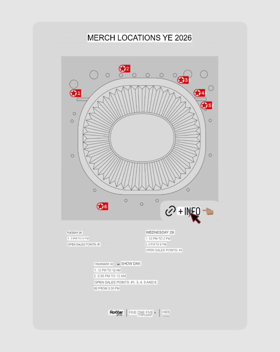 yefanatics's tweet photo. YE LIVE SPAIN
      MADRID
MERCH

TODAY, TUESDAY THE 28TH:

HOURS
    5:00 PM – 8:00 PM

OPEN SALES LOCATION(S): *4* https://t.co/ltrX1wMC5G