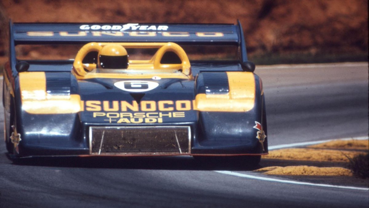 kevinestre's tweet photo. Our special livery for this weekend!Really proud to have these Sunoco colors on our 963 in Road America! I couldn’t resist to do a speacial helmet using Mark Donohue’s design as inspiration with an old school touch 🤩! 
Hoping to bring back this design to victory lane! https://t.co/adW7iLHkPs