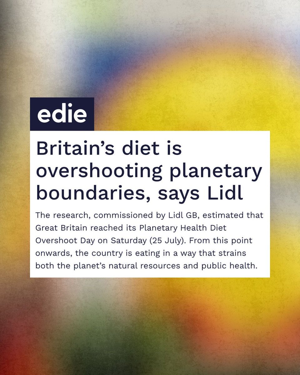 DaleVince's tweet photo. Great piece of work from Lidl and a great perspective to have - planetary and human health do go hand in hand, many people overlook this. What’s bad for us is also bad for the planet - like eating meat and dairy for example, and foods full of fat, salt and sugar (aka processed foods).

Animal agriculture uses up 75% of global farmland, to grow plants to feed animals to feed people in a system of incredible diminishing returns (we get far less protein out than we put in). And we make ourselves sick in the process - while causing the global wildlife crisis (they have nowhere to live). 95% of the body weight of all animals on the planet now are farmed animals. Just 5% are wild. One final figure, if we stopped eating animals in Britain we could either feed 16m more people with the same land or we could give half our entire land area back to nature…..that’s how bad our current system is. More supermarkets should engage in this issue - but don't say every Lidl helps….

https://t.co/OURJHZSIKt