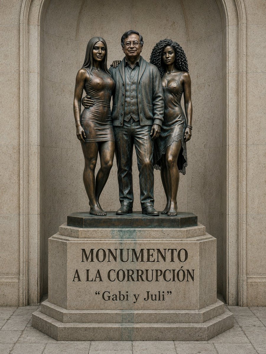 EduAguilarJa's tweet photo. #Primicia 💣Así será el monumento homenaje a la corrupción, que será instalado frente a la Fundación Universitaria San José y la Aeronáutica Civil.
Nombre: Tributo a "Gabi y Juli". https://t.co/yahtV4K6oN