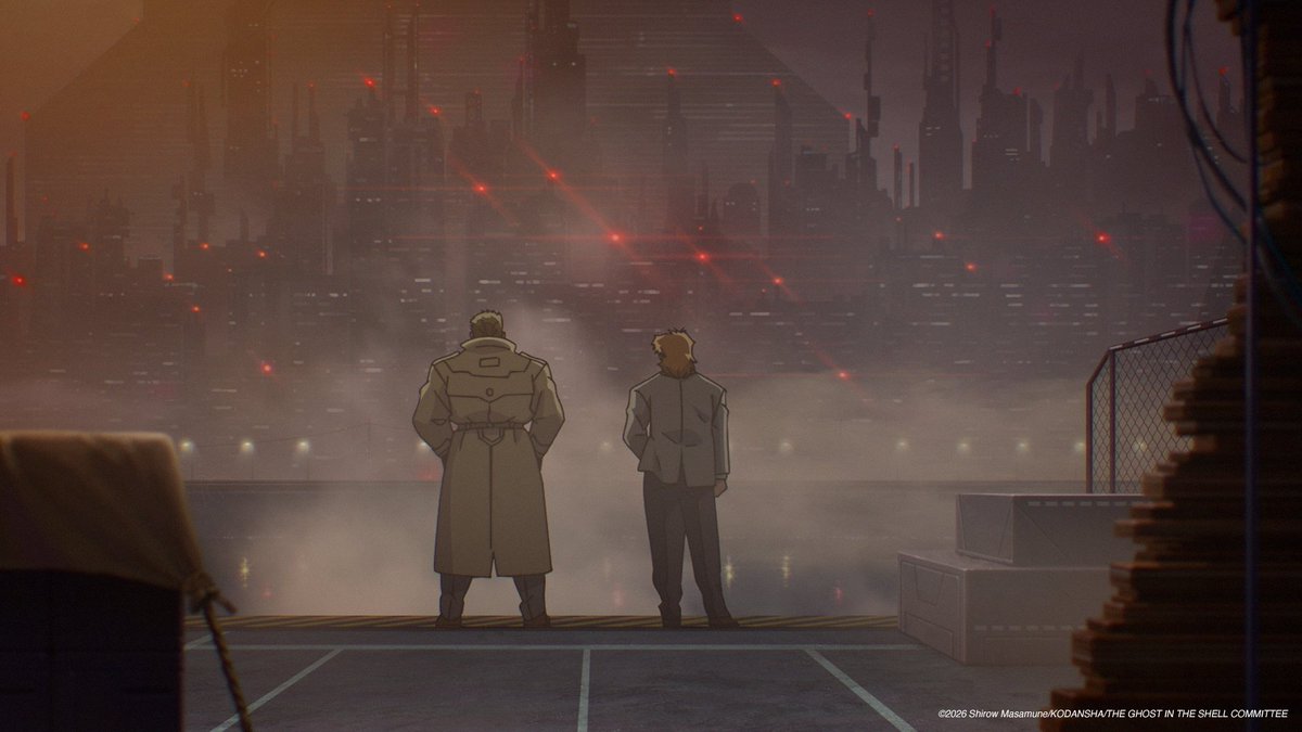 thegits_anime's tweet photo. ━━━━━━━━━━━━━━━━━━━
　　　　　　　TVアニメ
『攻殻機動隊 THE GHOST IN THE SHELL』
　　　　　第04話放送開始
━━━━━━━━━━━━━━━━━━━

［第04話あらすじ］
ある試供品のロボットが突如として人間を襲う事件が相次いで発生。草薙たちは同型のロボットを回収するが、そこにはある共通点があった。事件の真相を突き止めるべく、バトーとトグサはロボットの製造元となる阪華精機に向かう。

#攻殻機動隊 #theghostintheshell