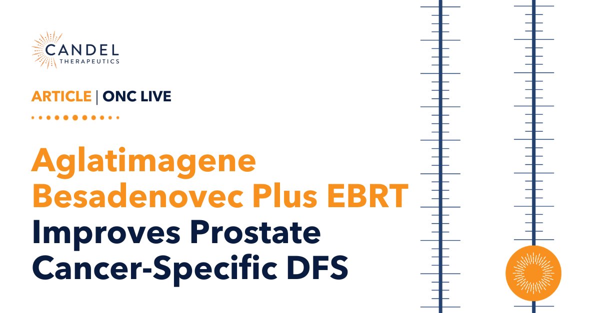 CandelTx's tweet photo. #ICYMI @OncLive covered extended follow-up data from our phase 3 trial of aglatimagene besadenovec (CAN-2409) in localized #ProstateCancer, showing accumulating benefit over time.  

Read it here: https://t.co/0ZLKqGGPcN 

 $CADL #Oncology #CancerResearch https://t.co/T4Se5F2SwS