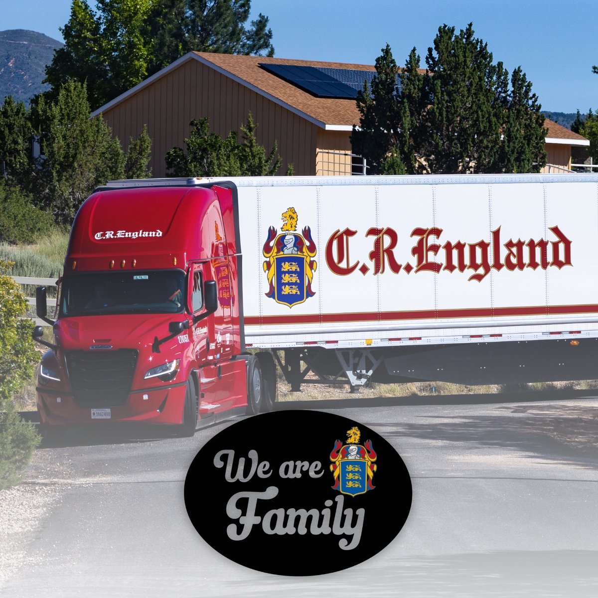 CREngland's tweet photo. Like any other family, we manage the hills and valleys of life. At C.R. England, we all work together to #DeliverExcellence. 🙌

#CREngland #DriveCRE #Trucking #Values https://t.co/xcFCqBi5qs