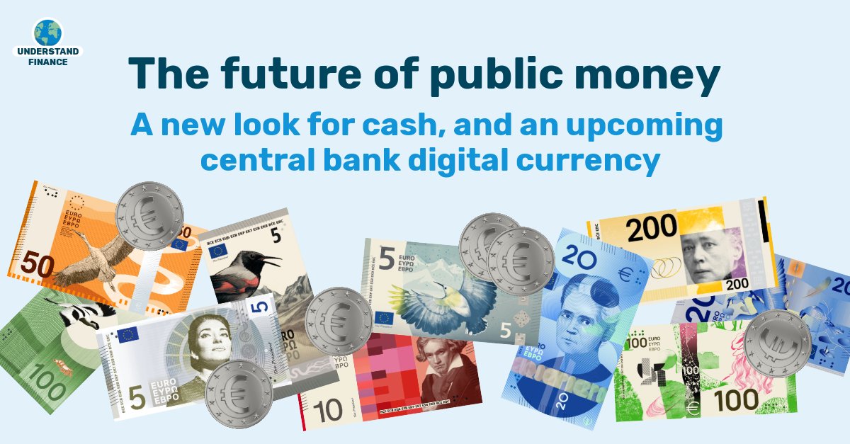 forfinancewatch's tweet photo. New #euros on the way 💶✨

Cash is universal &amp; available to all. But in the digital age, protecting cash isn’t enough. Now, most day-to-day payments in the EU are made without cash. 

That's why we advocate for universal access to cash &amp; its digital equivalent, the #digitaleuro. https://t.co/OdDixKbO8H