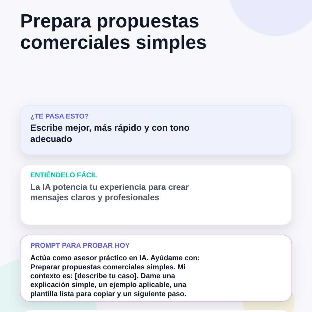 MarioAlbertoTIC's tweet photo. Cápsula IA #40: Preparar propuestas comerciales simples
Necesitas escribir mejor y más rápido, con un tono adecuado para tus propuestas comerciales.
#IA #InteligenciaArtificial #Productividad #NegociosDigitales #marioalbertoDigital https://t.co/BIBIfERrfF