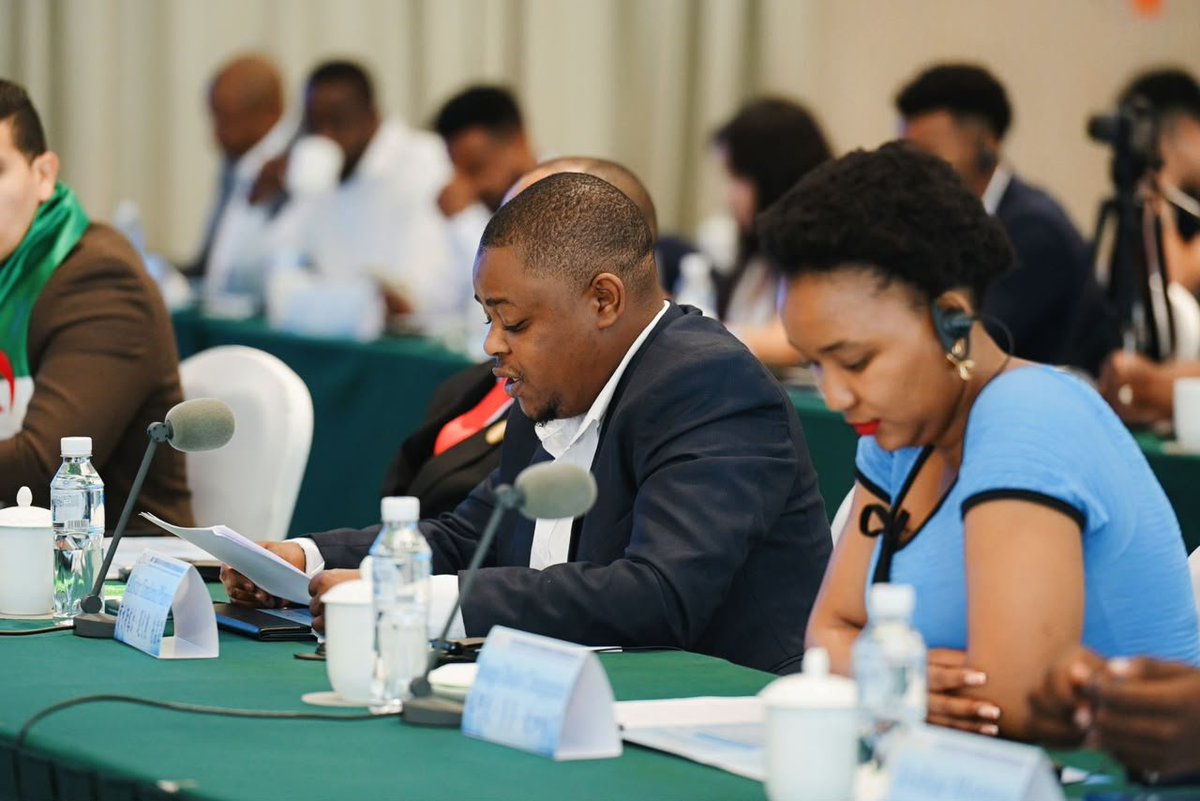 aasu_72's tweet photo. At the Closing Forum of the 6th China-Africa Future Leaders' Dialogue, AASU’s Deputy Secretary-General, Mr. Alistar Tonderai Pfunye, shared insights on “Tech for People, Long-Term Development for Shared Benefits,” emphasizing that “Technology must solve real problems.”
#AASU https://t.co/WizRN8f9A9