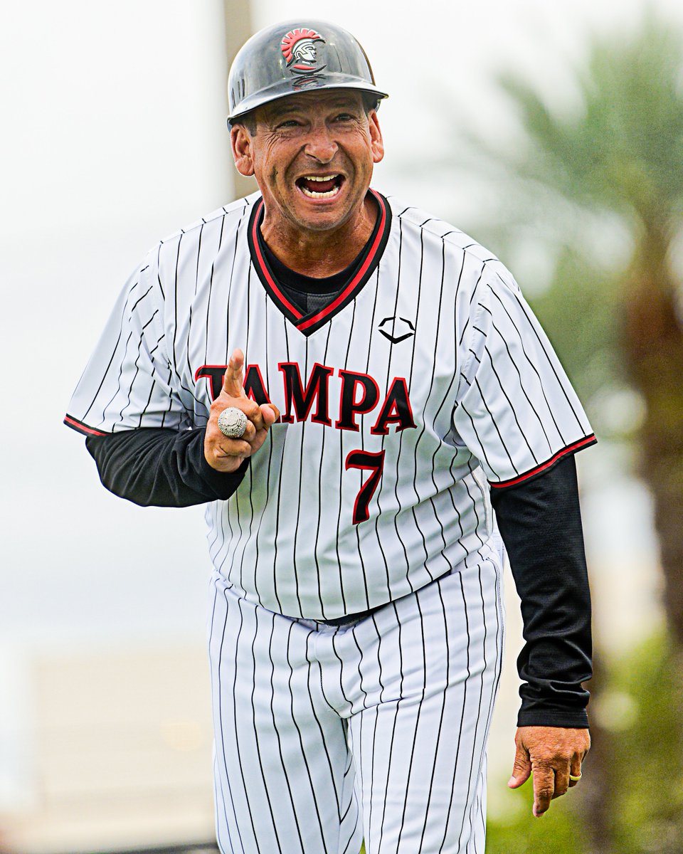 UTampaBaseball's tweet photo. Eight rings. Three straight. One birthday king. 👑🏆

Happy birthday, Coach Joe Urso!

#StandAsOne🛡️ #TampaBaseball⚾ https://t.co/pmROTeRs4q