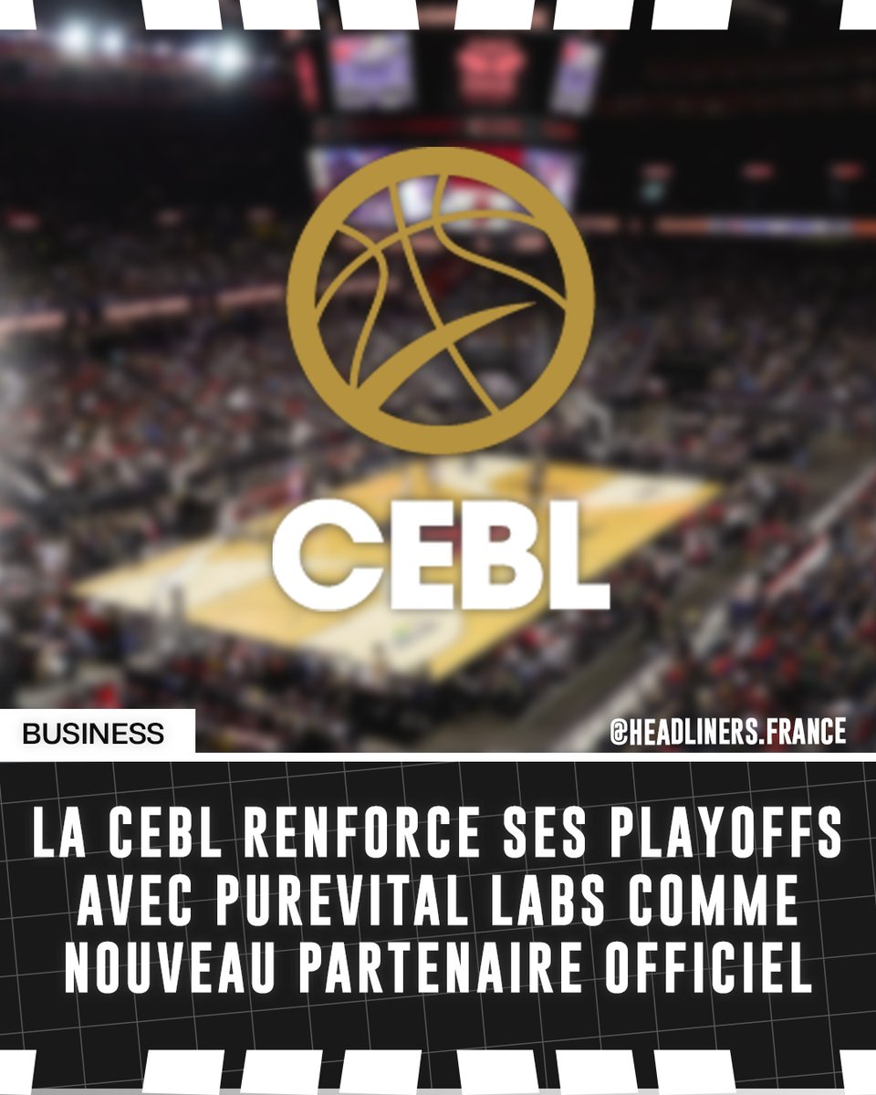 Headliners_fr's tweet photo. Pure Vita Labs devient partenaire officiel de la CEBL pour les playoffs 2026. 🤝

La marque canadienne sera présente lors d’activations en salle, dans des contenus avec les joueurs et autour de l’« ISO Play of the Day ».

Source : @CEBLeague 

#CEBL #SportBusiness https://t.co/9a0D0dWAdy