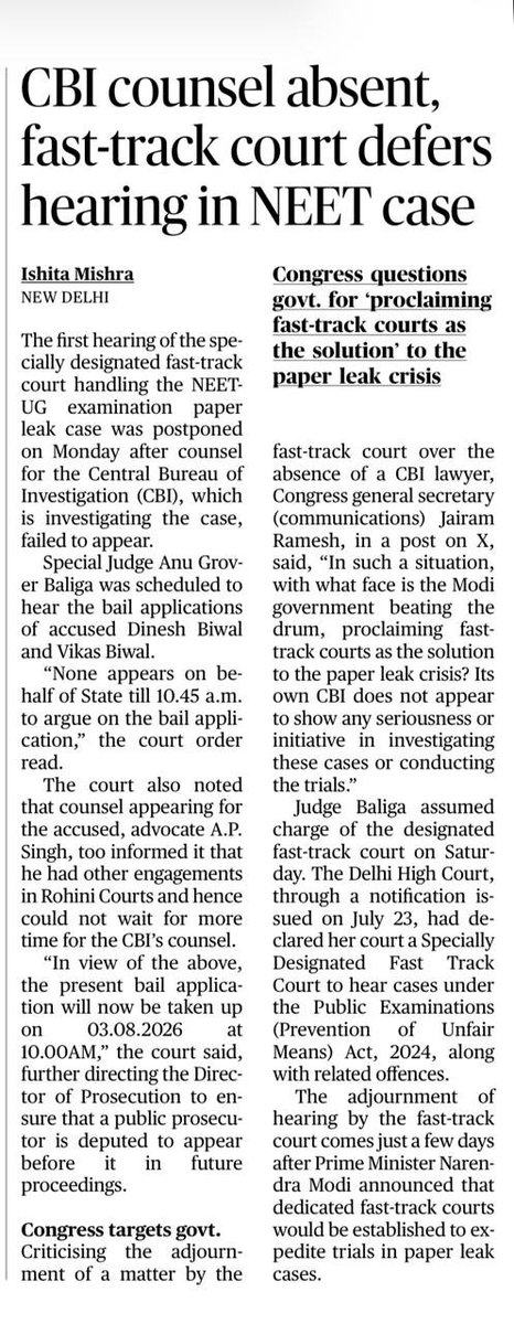 SangharshKumar_'s tweet photo. First day of the #FastTrack Court For #NEET Ug case. Failed on the very first day. https://t.co/OpCkn8J7F8