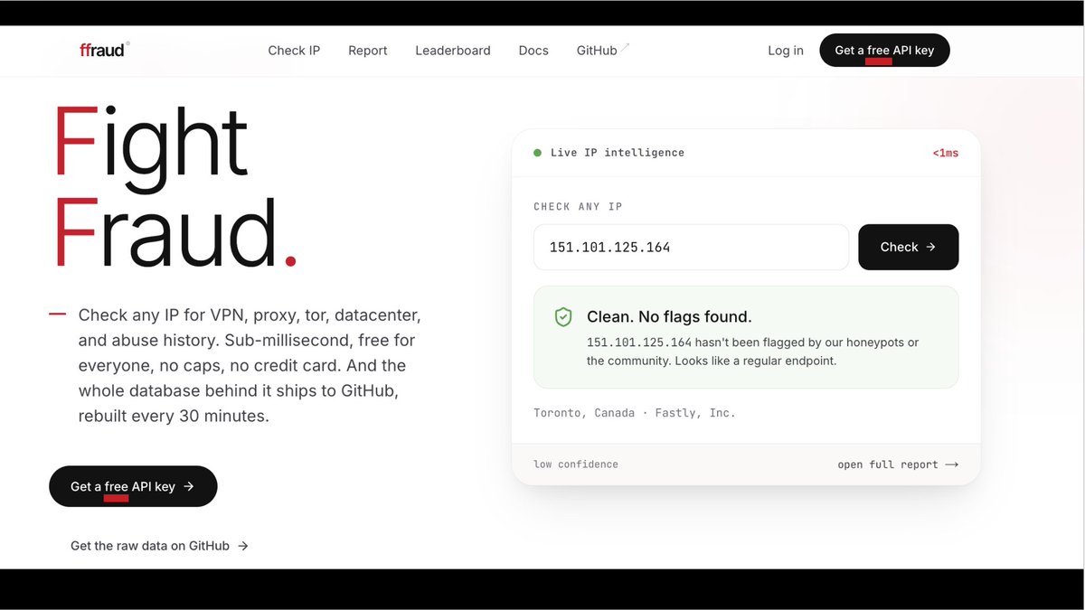 cyb_detective's tweet photo. Fight Fraud FREE IP investigation tool

Check any IP for VPN, proxy, tor, datacenter, and abuse history.

Web app + API + Github database.

https://t.co/4JYo5YNlrz

#cybersecurity https://t.co/qdOe93kmLK