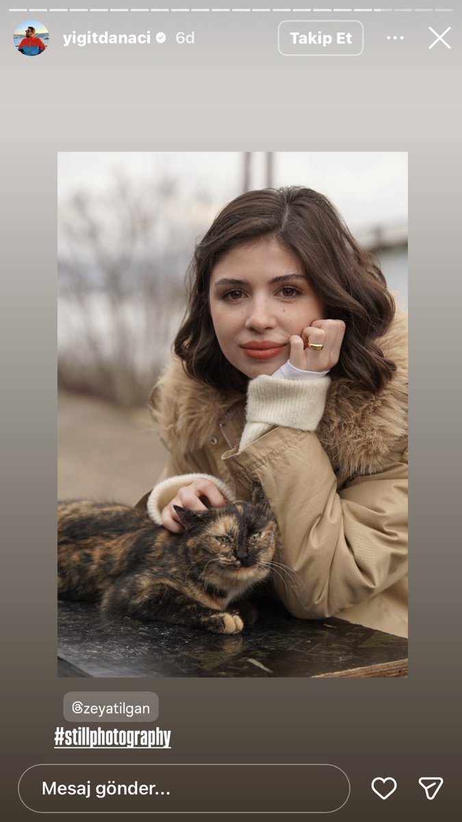 zeynepetkinlik's tweet photo. 🆕|Yiğit Danacı’nın Instagram hikayesinden #ZeynepAtılgan.😻 https://t.co/UKy43XO9Sf