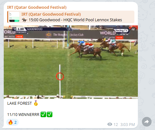 RacingPointTips's tweet photo. LAKE FOREST 🥇

11/10 WINNERRR ✅✅

3/3 @ GOODWOOD - @13/2 @6/1 @11/10 https://t.co/wgYTfqlnpq